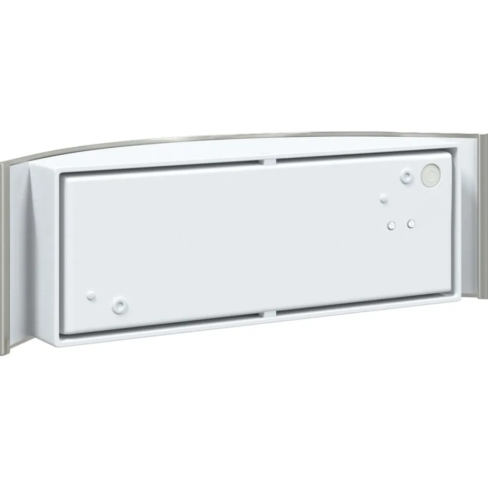 vidaXL Luz de pared exterior Plateado 32 x 10 x 10 cm Acero inoxidable New
