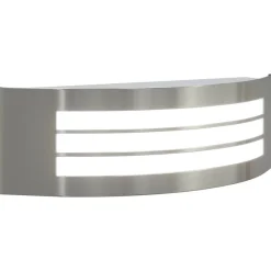 vidaXL Luz de pared exterior Plateado 32 x 10 x 10 cm Acero inoxidable New