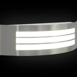 vidaXL Luz de pared exterior Plateado 32 x 10 x 10 cm Acero inoxidable New
