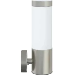 vidaXL Luz de pared exterior 12 x 8,5 x 27 cm Plateado Online