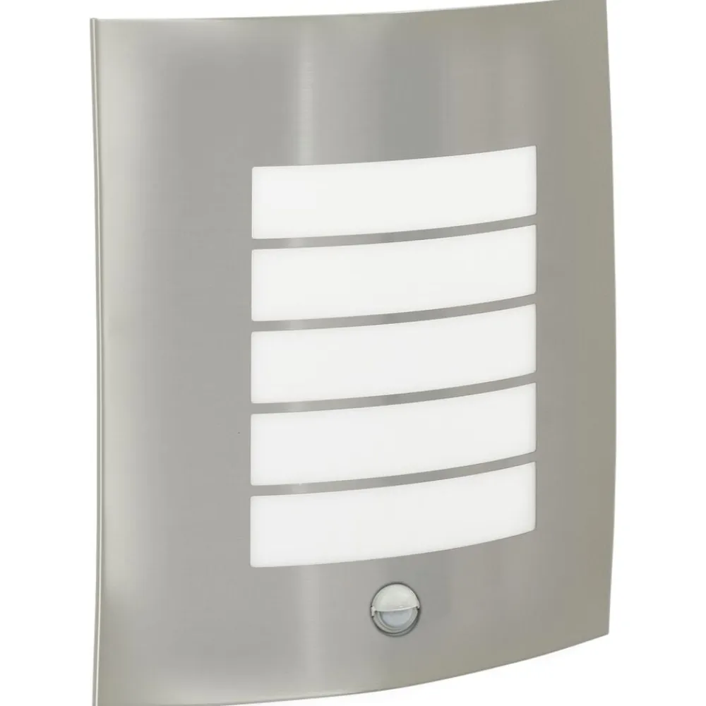 vidaXL Iluminación-Luz de pared exterior Plateado 23.5 x 9 x 26 cm