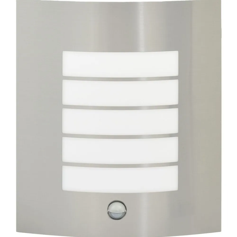 vidaXL Iluminación-Luz de pared exterior Plateado 23.5 x 9 x 26 cm
