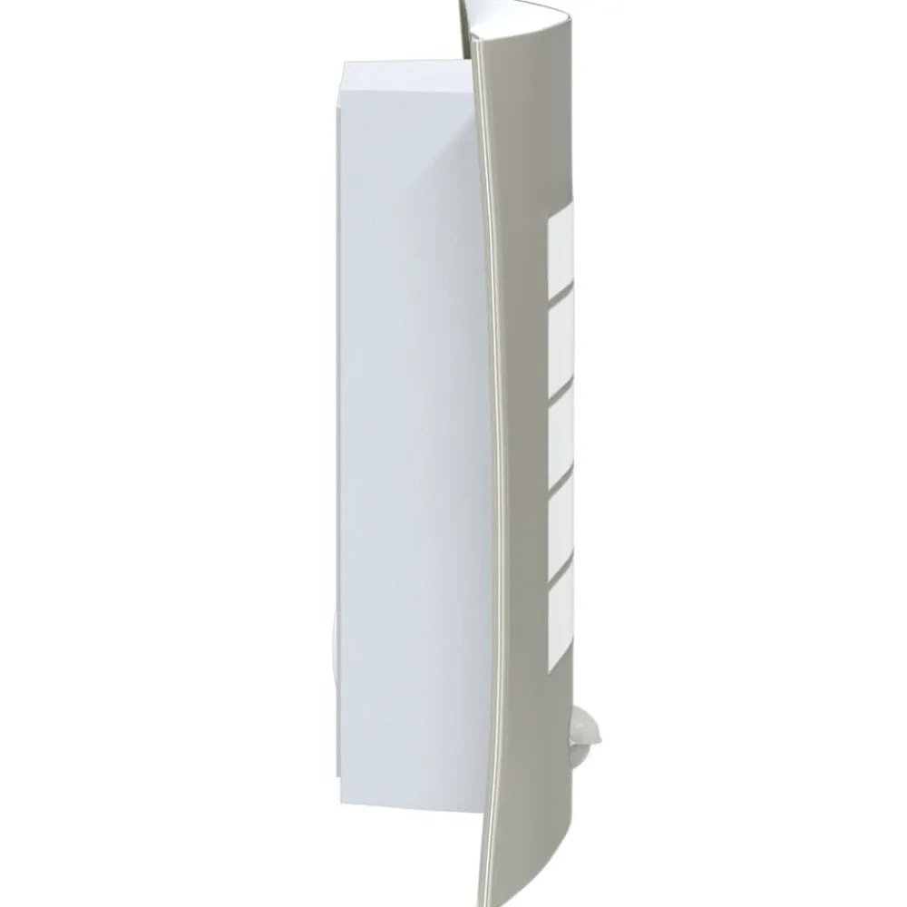 vidaXL Iluminación-Luz de pared exterior Plateado 23.5 x 9 x 26 cm