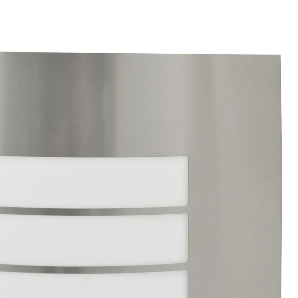 vidaXL Iluminación-Luz de pared exterior Plateado 23.5 x 9 x 26 cm