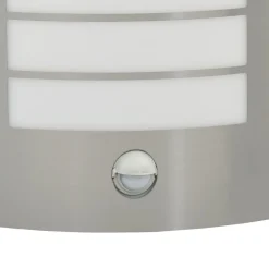 vidaXL Iluminación-Luz de pared exterior Plateado 23.5 x 9 x 26 cm
