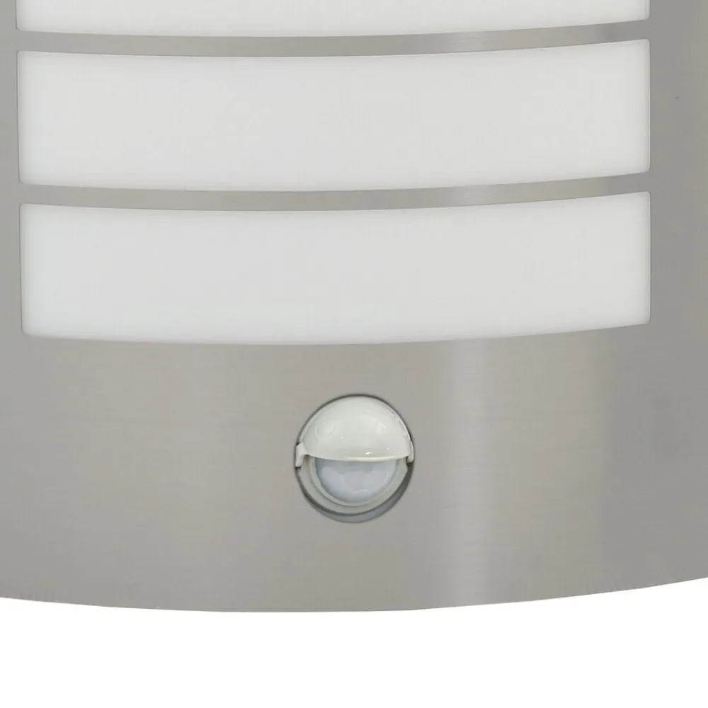 vidaXL Iluminación-Luz de pared exterior Plateado 23.5 x 9 x 26 cm