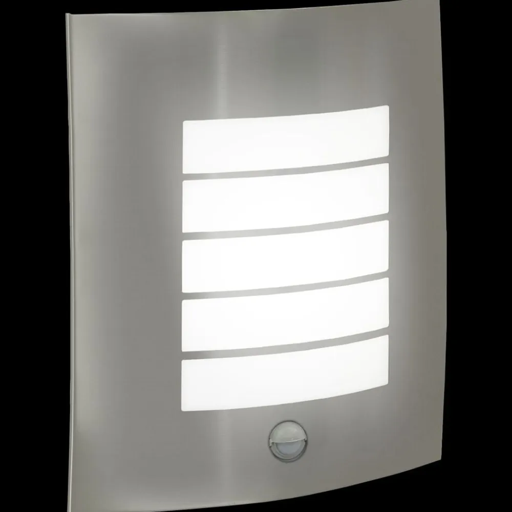 vidaXL Iluminación-Luz de pared exterior Plateado 23.5 x 9 x 26 cm