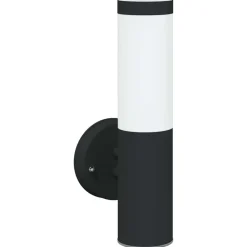 vidaXL Luz de pared exterior 15 x 7,5 x 33 cm Negro Clearance