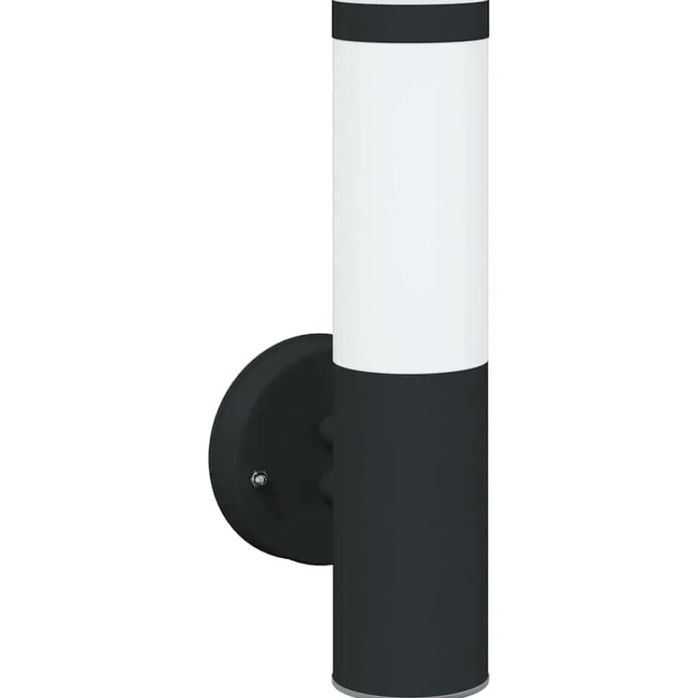 vidaXL Luz de pared exterior 15 x 7,5 x 33 cm Negro Clearance