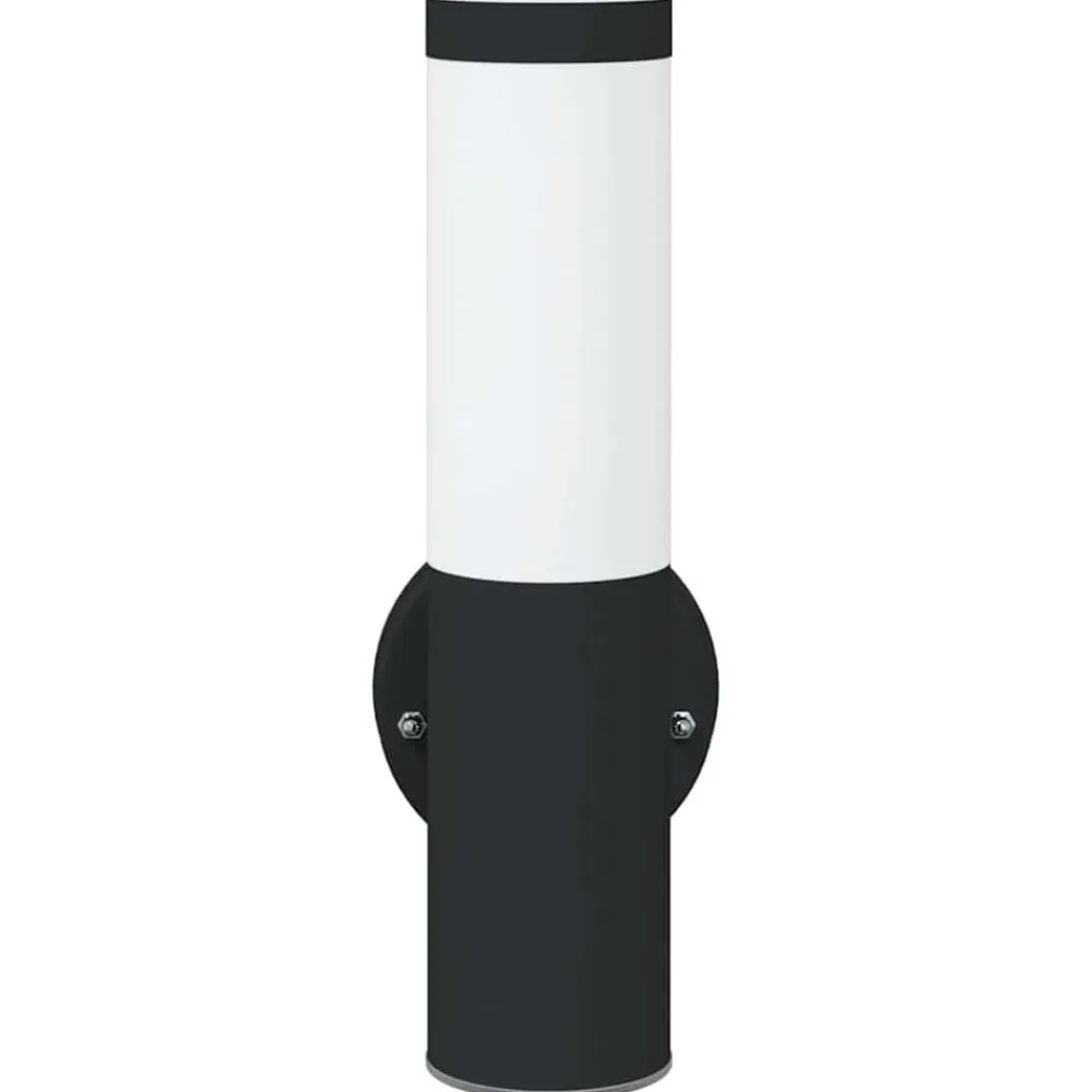 vidaXL Luz de pared exterior 15 x 7,5 x 33 cm Negro Clearance