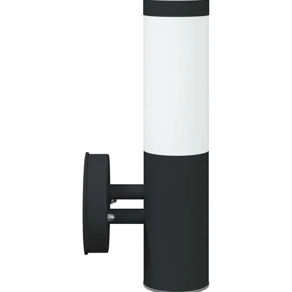 vidaXL Luz de pared exterior 15 x 7,5 x 33 cm Negro Clearance