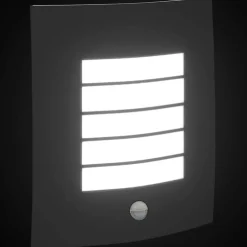 vidaXL Luz de pared exterior 23.5 x 9 x 26 cm Negro Best