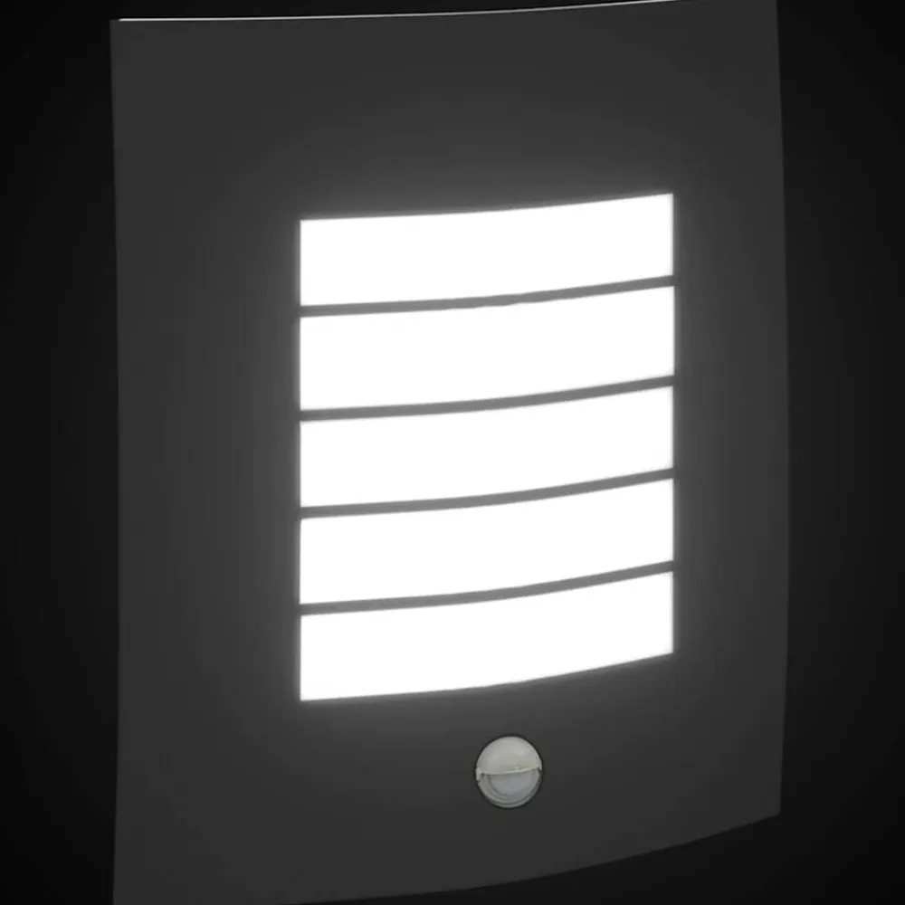 vidaXL Luz de pared exterior 23.5 x 9 x 26 cm Negro Best