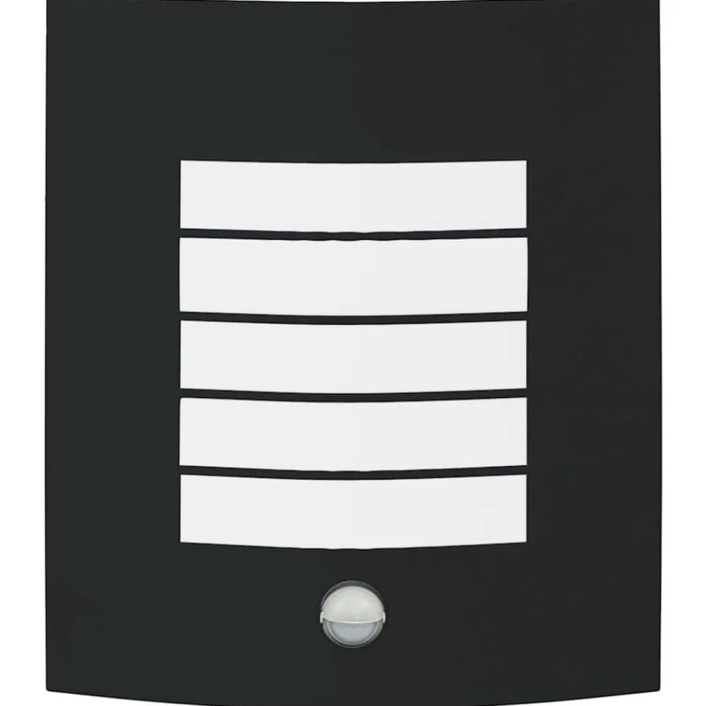 vidaXL Luz de pared exterior 23.5 x 9 x 26 cm Negro Best