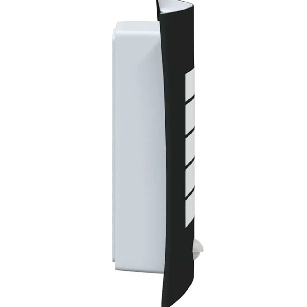 vidaXL Luz de pared exterior 23.5 x 9 x 26 cm Negro Best