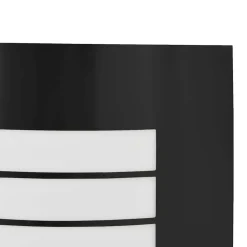 vidaXL Luz de pared exterior 23.5 x 9 x 26 cm Negro Best