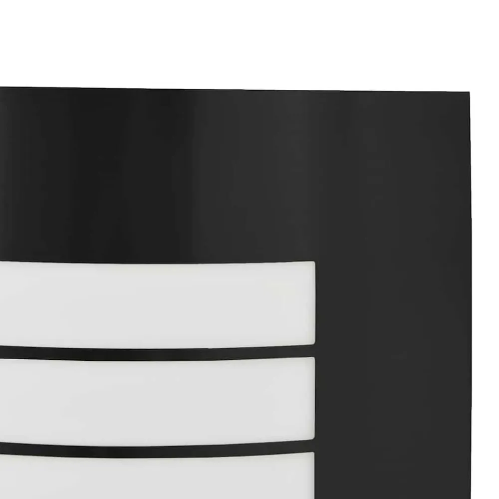 vidaXL Luz de pared exterior 23.5 x 9 x 26 cm Negro Best