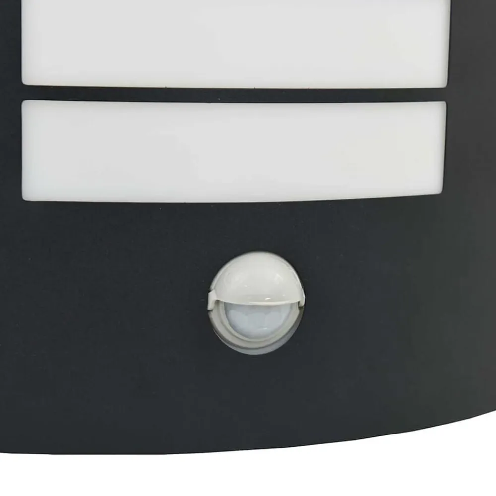 vidaXL Luz de pared exterior 23.5 x 9 x 26 cm Negro Best