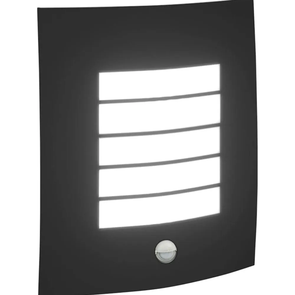 vidaXL Luz de pared exterior 23.5 x 9 x 26 cm Negro Best