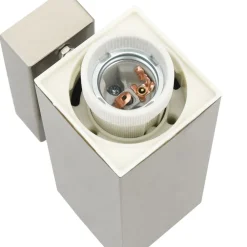 vidaXL Luz de pared exterior Plateado 10.5 x 6 x 33 cm Acero inoxidable New