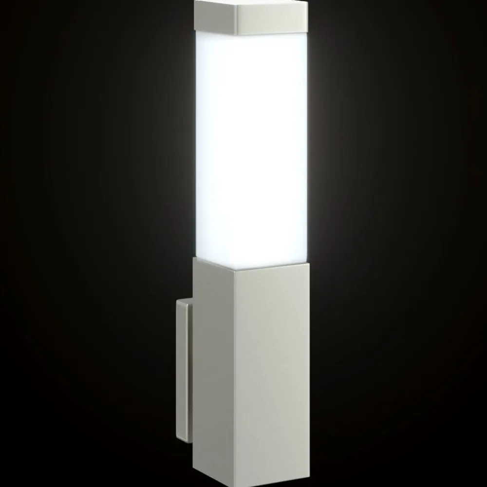 vidaXL Luz de pared exterior Plateado 10.5 x 6 x 33 cm Acero inoxidable New