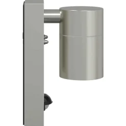 vidaXL Luz de pared exterior Plateado 6,5 x 10,5 x 16 cm Acero inoxidable Outlet