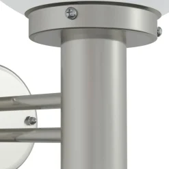 vidaXL Luz de pared exterior 28 x 25 x 38 cm Plateado Discount