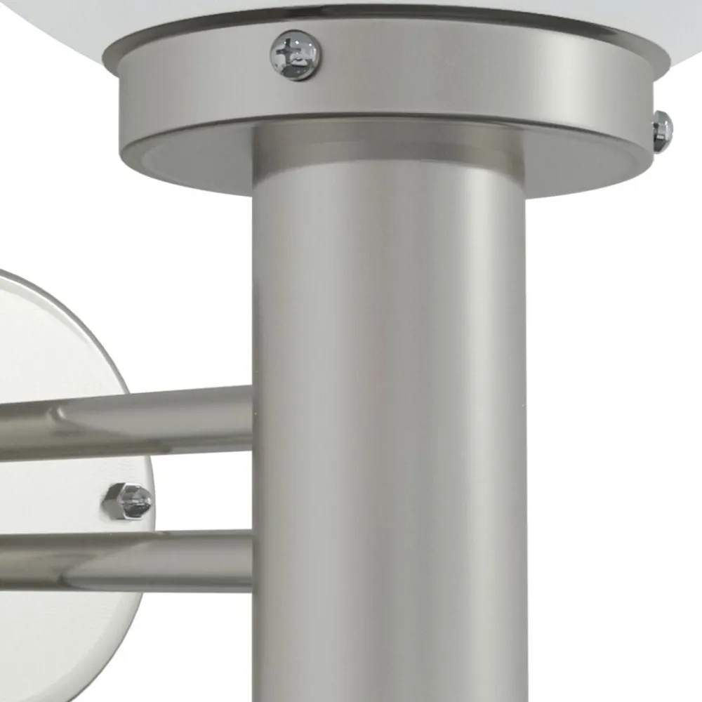 vidaXL Luz de pared exterior 28 x 25 x 38 cm Plateado Discount