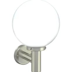 vidaXL Luz de pared exterior 28 x 25 x 38 cm Plateado Discount