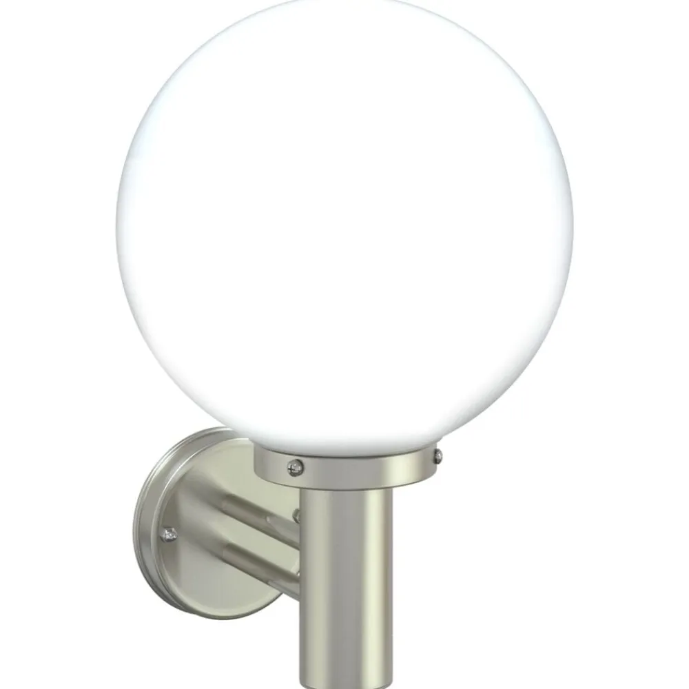 vidaXL Luz de pared exterior 28 x 25 x 38 cm Plateado Discount