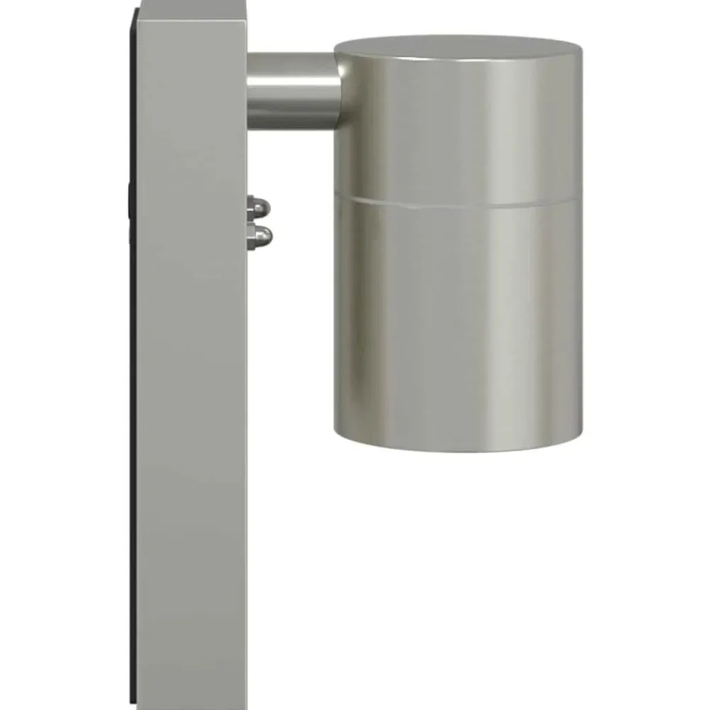 vidaXL Luz de pared exterior Plateado 6,5 x 10,5 x 16 cm Acero inoxidable Discount