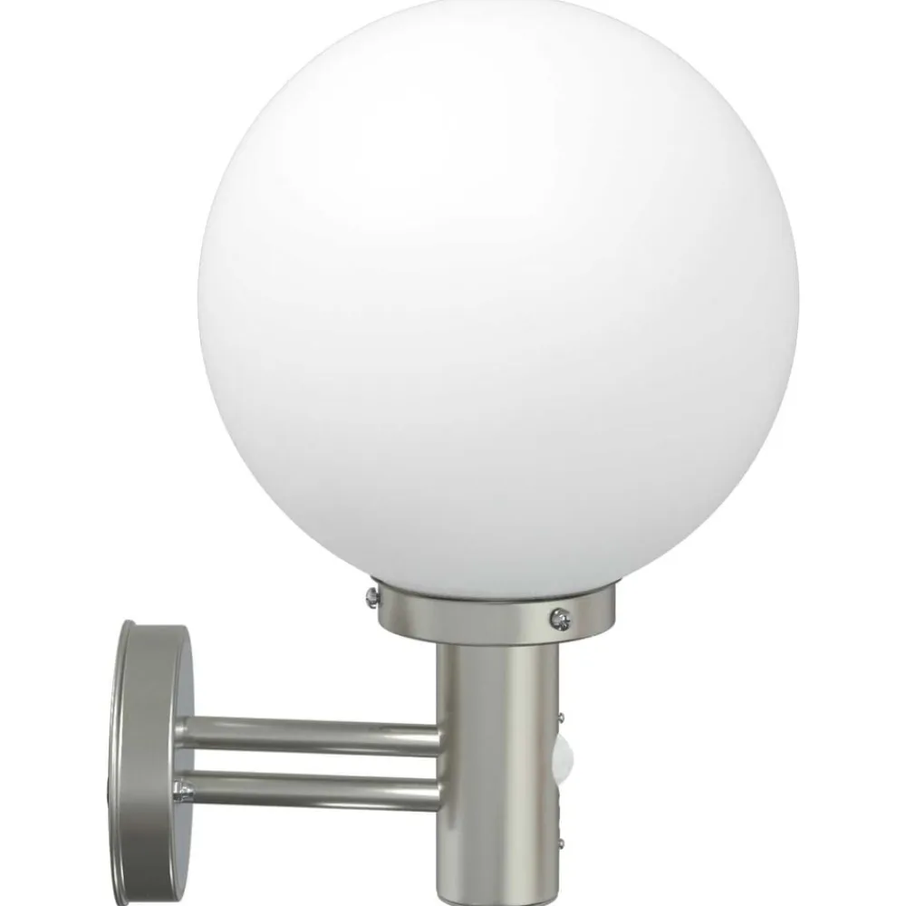 vidaXL Luz de pared exterior 28 x 25 x 38 cm Plateado Best
