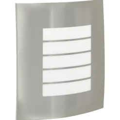 vidaXL Luz de pared exterior Plateado 23.5 x 9 x 26 cm Acero inoxidable Sale