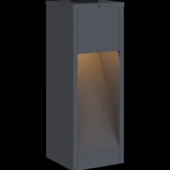 vidaXL Iluminación-Luz de Sendero LED Solar 2 pcs Acero laminado en frío