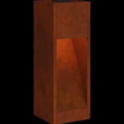 vidaXL Iluminación-Luz de Sendero LED Solar 2 pcs Bronce Acero autopatinable