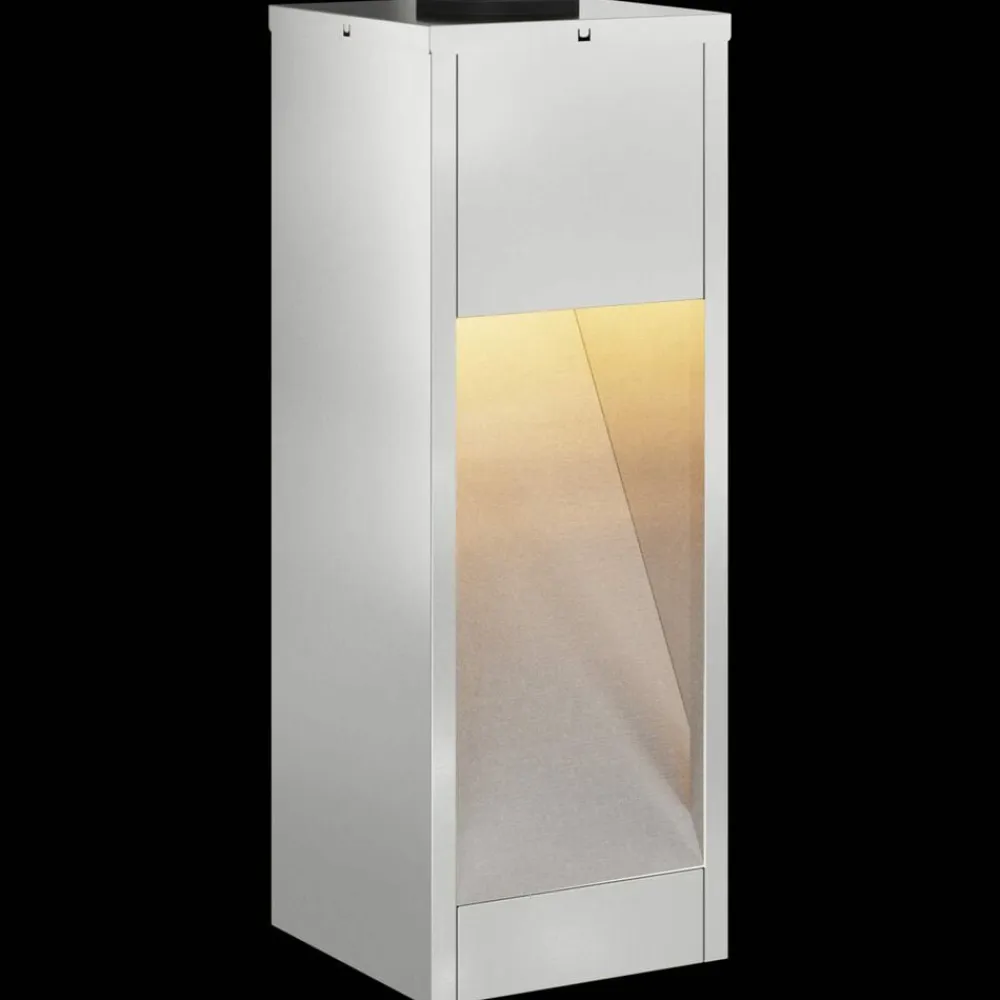 vidaXL Iluminación-Luz de Sendero LED Solar 2 pcs Plateado Galvanizado