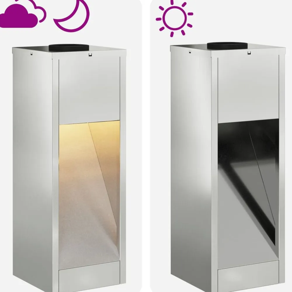 vidaXL Iluminación-Luz de Sendero LED Solar 2 pcs Plateado Galvanizado
