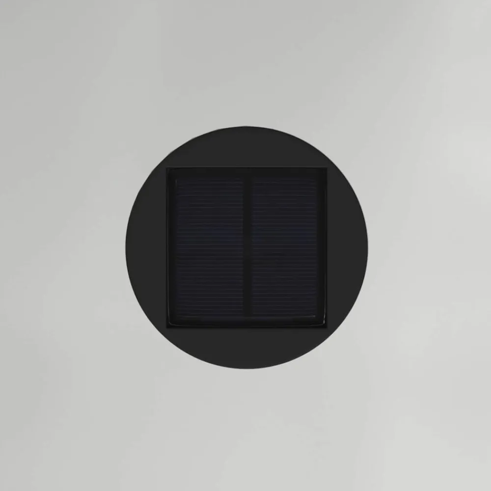 vidaXL Iluminación-Luz de Sendero LED Solar 2 pcs Plateado Galvanizado