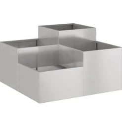 vidaXL Maceta para Jardín Oxidado 80 x 80 x 48 cm Acero autopatinable Acero oxidado Outlet