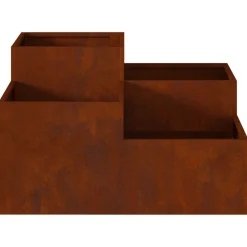 vidaXL Maceta para Jardín Oxidado 80 x 80 x 48 cm Acero autopatinable Acero oxidado Outlet