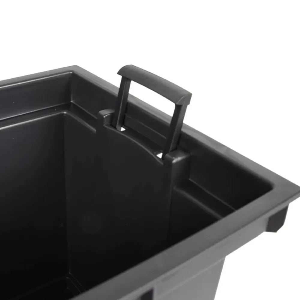 vidaXL Jardín-Macetero con interior extraíble PP ratán gris 12/44 L