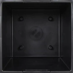 vidaXL Macetero con interior extraíble PP ratán 21/32 L Blanco Outlet