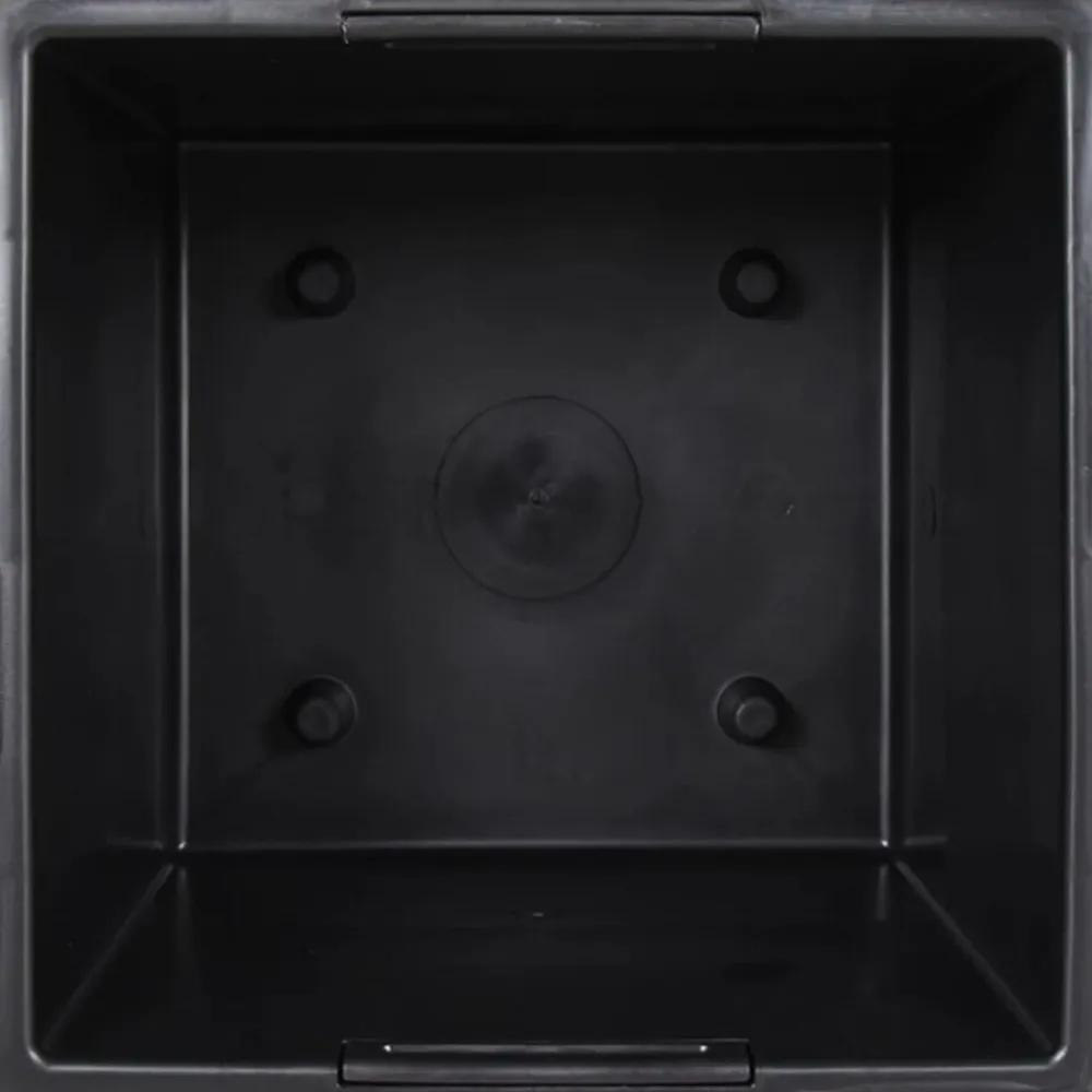 vidaXL Macetero con interior extraíble PP ratán 21/32 L Blanco Outlet