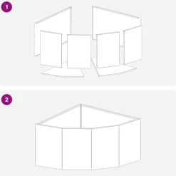 vidaXL Macetero de Esquina Plateado 60 x 60 x 35 cm Acero galvanizado