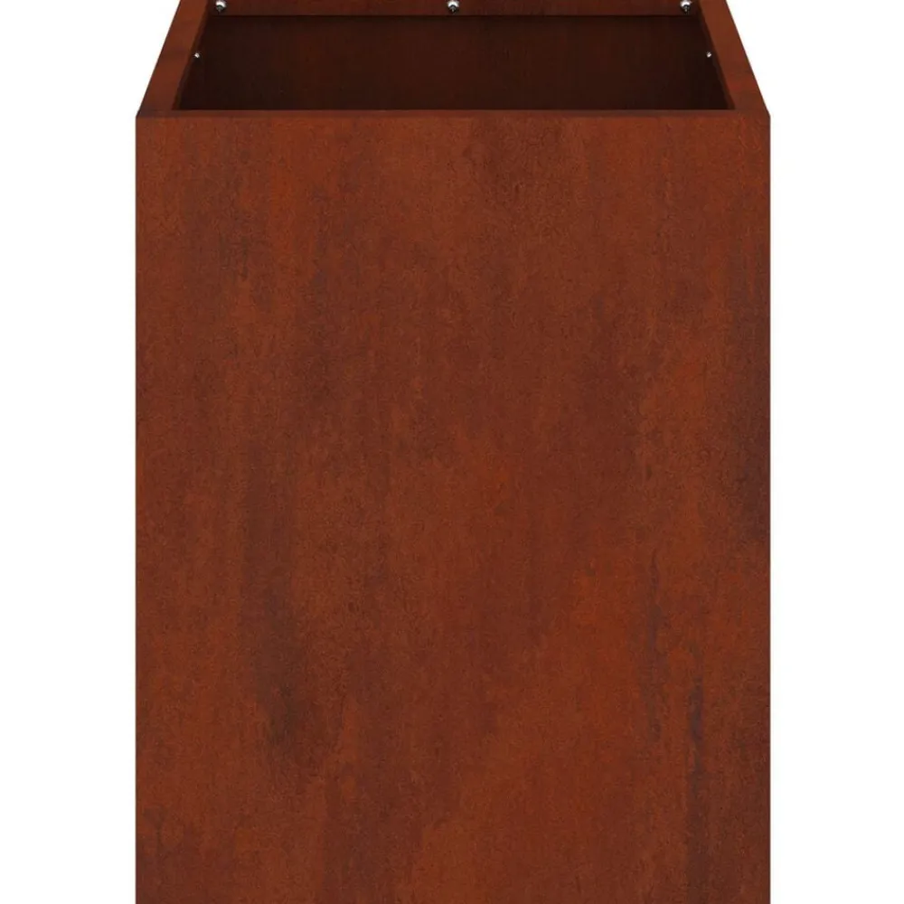 vidaXL Macetero de Jardín Acero autopatinable 32 x 32 x 40 cm Acero oxidado Best