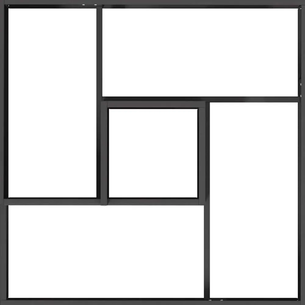 vidaXL Macetero de Jardín 60 x 60 x 50 cm Acero laminado en frío Negro New