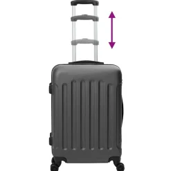 vidaXL Maletas Y Bolsos De Viaje-Maleta 3 pcs 50 x 31 x 78 cm Plástico ABS