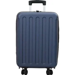 vidaXL Maleta con cerradura 34 x 23 x 55.5 cm Plástico ABS Azul oscuro New
