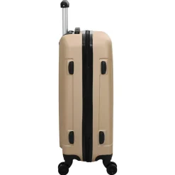 vidaXL Maleta con cerradura 3 pcs champán 50 x 31 x 78 cm Plástico ABS champán Discount