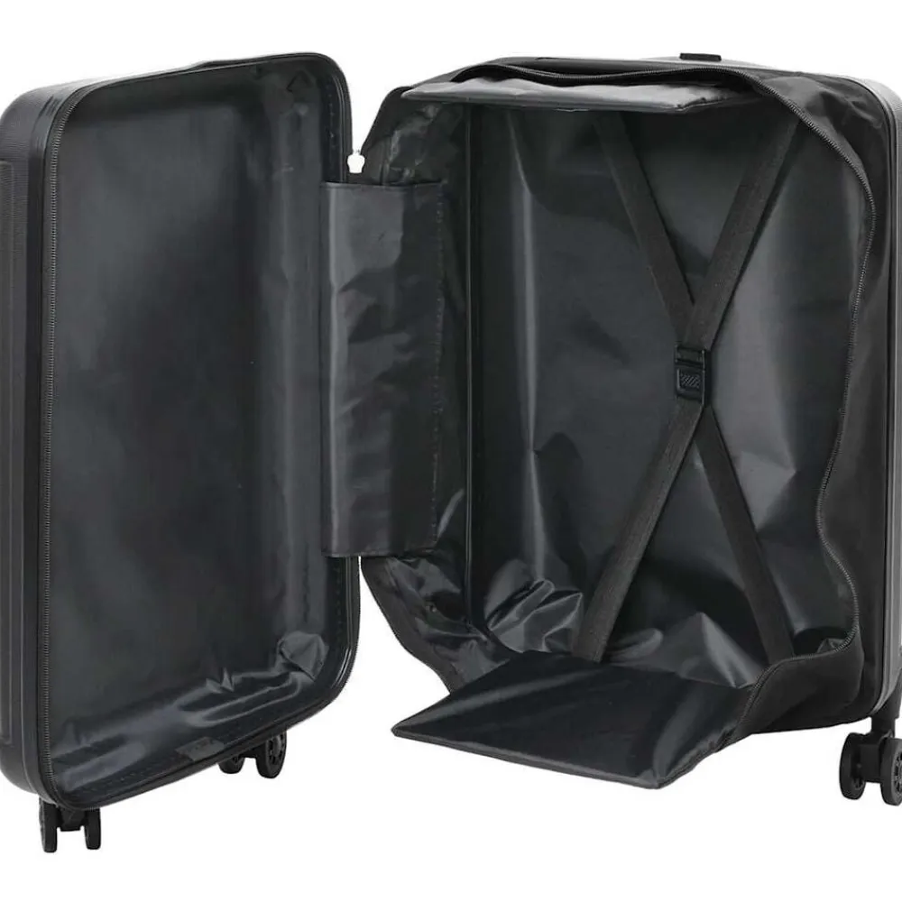 vidaXL Maleta con cerradura 34 x 23 x 55.5 cm Plástico ABS Negro Sale
